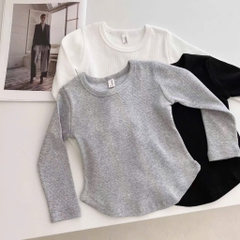 SET 3 ÁO TĂM DÀI TAY DÀY DẶN BÉ GÁI