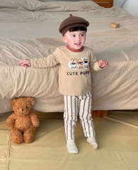 SET 2 BỘ DÀI COTTON CUTE PUPPY SIÊU CƯNG BÉ TRAI