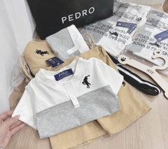SET CỘC POLO THÊU NGỰA KÈM ĐAI BÉ TRAI SẴN (XẢ 69k)