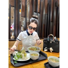 ÁO POLO COTTON CÁ SẤU CÚC BỌC NỮ SẴN