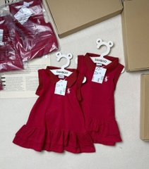 VÁY POLO ĐỎ THÊU NGỰA BÉ GÁI SẴN(SALE 59k)