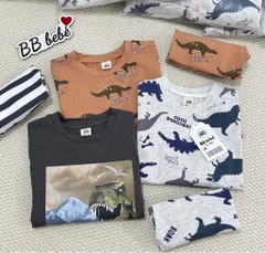 SET 3 BỘ DÀI TAY KHỦNG LONG BÉ TRAI