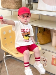 SET BÉ SNATER QUẦN ĐỎ BÉ TRAI BÉ GÁI SẴN (SALE 85k)