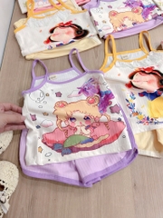 SET 3 BỘ 2 DÂY TONE MÀU TRẮNG-KEM-TÍM BÉ GÁI