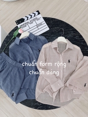 SET KẺ QUẦN 2 LỚP XẺ GẤU NỮ