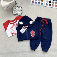SET DÀI 3 CHI TIẾT THAN ĐỎ NG NHỆN BÉ TRAI