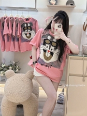 ÁO PHÔNG HỒNG TÍM THỎ NỮ SẴN(XẢ 60k)