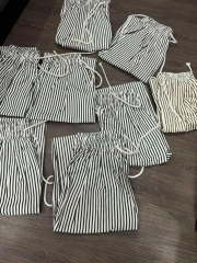 QUẦN SUÔNG KẺ CẠP CHUN NỮ