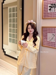 SET PIJAMA DÀI HELLO KITTY XINH XẮN NỮ THU ĐÔNG