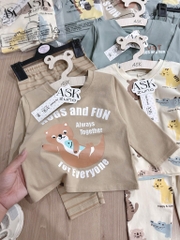 SET 3 BỘ DÀI ANIMALS TONE HÀN BÉ TRAI