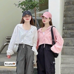 ÁO KHOÁC GIÓ NỮ 2 KHOÁ LOGO CHIM ÉN THU ĐÔNG SẴN ( XẢ 89k )