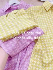 ÁO SƠ MI GU TAY LV DÍC DẮC NỮ SẴN( xả 79k )