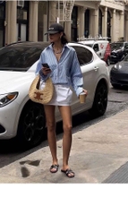 ÁO SMI KẺ XANH - HỒNG HOTTTT NỮ