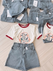 SET ĐỒ SHORT BÒ PHỐI VIỀN ĐỎ HOẠ TIẾT NỮ