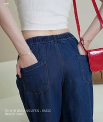QUẦN BÒ SUÔNG XANH CHUN SAU 1 CÚC NỮ SẴN (SALE 105k)