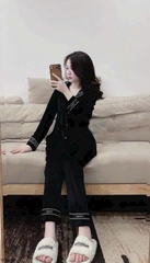SET BỘ DÀI NHUNG CHANEL NỮ THU ĐÔNG SẴN