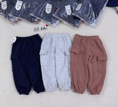 SET 3 QUẦN NỈ DÀI TÚI HỘP TONE NÂU BÉ TRAI SẴN(XẢ 79k)