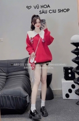 ÁO LEN NOEL XANH ĐỎ NỮ THU ĐÔNG SẴN