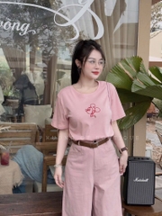 QUẦN JEAN SUÔNG HỒNG BABY KIUU + ĐAI NỮ