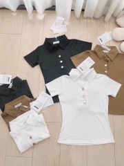 ÁO POLO TRỤ MIXX CÚC ĐỒNG 3 MẦU NỮ - (xả 39K)