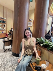 QUẦN BAGGY BÒ NỮ TÚI CÚC