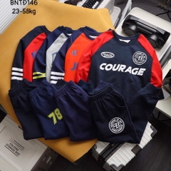 BỘ NỈ DÀI DA CÁ XUẤT PHỐI MÀU JUSTICE MEAGER COURAGE SIZE ĐẠI BÉ TRAI