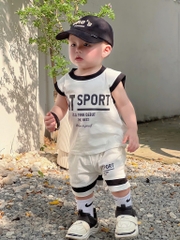 SET 2 BỘ COTTON TÀU SPORT BÉ TRAI SẴN (XẢ 75k)