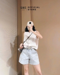 QUẦN SOOC THÊU NGỰA MÀU NHẠT NỮ SẴN