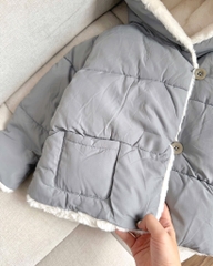 ÁO PHAO MŨ LÓT LÔNG DƯ XỊN BÉ TRAI BÉ GÁI SẴN