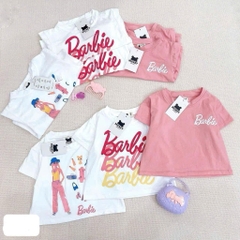 SET 3 ÁO BARBIE TONE TRẮNG HỒNG BÉ GÁI