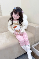 SET 2 BỘ DÀI MÈO HELLO KITTY TONE BE BÉ GÁI SẴN (SALE 99k)