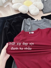 SET BỘ ÁO CV NHUNG XẾP LY NỮ THU ĐÔNG SẴN (SALE 145k)