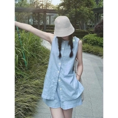 SÉT BỘ LINEN SÁT NÁCH 2 MÀU NỮ