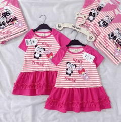 VÁY BÉ BABY THREE 2 MÀU HỒNG BÉ GÁI(XẢ 59k)