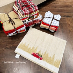 ĐỒ PHÒNG TẮM - SET 5 KHĂN TẮM DISNEY TUỒN XỊN