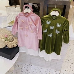 ÁO DÀI NHUNG KID XẢ