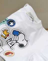 ÁO PHÔNG HÌNH SNOOPY MẶT TRƯỚC NỮ