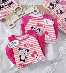 VÁY BÉ BABY THREE 2 MÀU HỒNG BÉ GÁI(XẢ 59k)