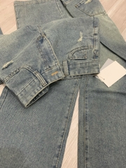QUẦN JEAN NỮ SUÔNG RÁCH TÚI SAU SẴN (XẢ 79K )