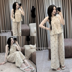 SET BỘ TAY VIỀN BÈO QUẦN SUÔNG HOA LÁ NỮ
