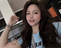 SET BỘ ÁO CHỮ KEEP XANH QUẦN BÒ NỮ SẴN