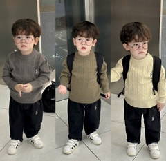 ÁO LEN THÊU NGỰA BÉ TRAI