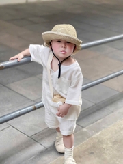 SET BỘ VẢI ĐŨI TRẮNG MỀM MỊN CHO BÉ TRAI(XẢ 69k)