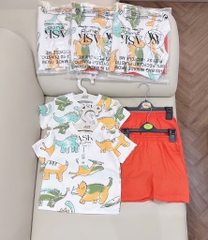 SET KHỦNG LONG QUẦN CAM BÉ TRAI SẴN (SALE 62k)