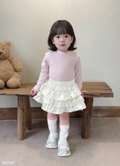 SET 3 ÁO VẢI THỎ HÀN DÀI TAY BÉ TRAI BÉ GÁI