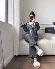 BỘ NGỦ LÔNG ULALA XUẤT HÀN NỮ THU ĐÔNG SẴN