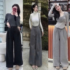 QUẦN DẠ CẠP LI DÁNG SUÔNG NỮ THU ĐÔNG