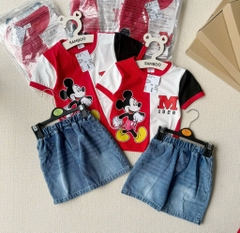 SET CỘC MICKEY QUẦN JEAN ĐÙI BÉ TRAI SẴN (xả 75k)