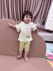 SET 2 BỘ HELLO HAPPY QUẦN NGỐ BÉ GÁI( xả 89k )