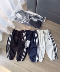 SÉT  3  QUẦN NỈ GIÓ BO GẤU THÊU NGỰA  CHO BÉ SIÊU THOẢI MÁI CHO BÉ VẬN ĐỘNG